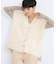 起毛金ボタンベスト / ハンドウォッシャブル
