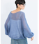 モヘア袖ボリュームニット