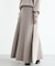 ミラノリブ総針フレアスカート