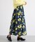 ボタニカルプリントスカート