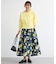 ボタニカルプリントスカート