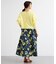 ボタニカルプリントスカート