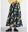 ボタニカルプリントスカート