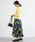ボタニカルプリントスカート