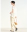 フロント裾スリットパンツ