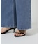 カットデニムストレートパンツ