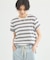 ＷボーダーコットンＴシャツ/マシンウォッシャブル