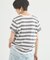 ＷボーダーコットンＴシャツ/マシンウォッシャブル