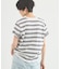 ＷボーダーコットンＴシャツ/マシンウォッシャブル