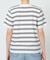ＷボーダーコットンＴシャツ/マシンウォッシャブル