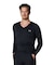 UA HEATGEAR FITTED LONG SLEEVE V-NECK SHIRT
