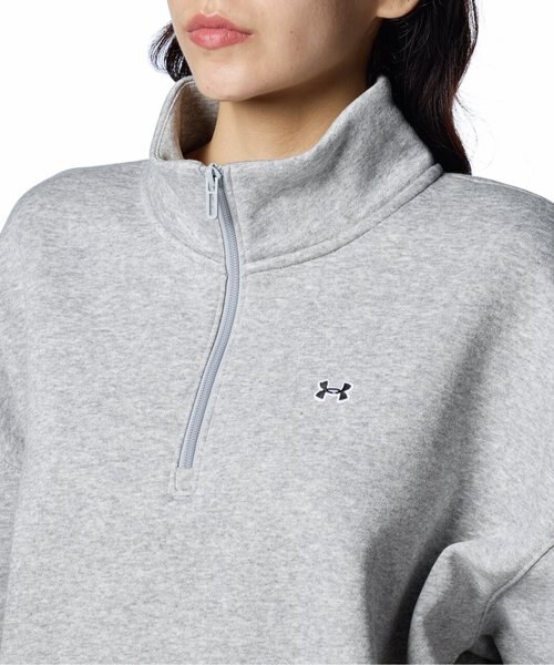 UAエッセンシャル フリース 1/2ジップ トップス｜アンダーアーマーの