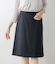 ウールシャドーストライプ Aラインスカート