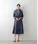 ソフトダンガリー ベルト付きフレアスカート
