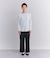 ［Elama］Suvin Cotton Rib シャツテールプルオーバー