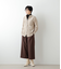 シャンブレーコール スタンドカラーシャツ