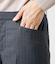 オルタネイトストライプ テーパードパンツ