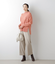 ウールナイロンピンストライプ センタープレスワイドパンツ