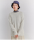 Low Gauge Nep Knit アシンメトリーパッチポケットニット