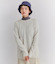 Low Gauge Nep Knit アシンメトリーパッチポケットニット