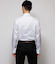 NY CARE FREE・SUPIMA COTTON ドビー無地 長袖ワイドスプレッドカラーシャツ