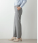 ウールシルクチェンジヘリンボーン ストレートパンツ