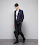 【撥水・通気性】COOL COMFORT シルク混 ピンチェック スラックス