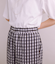 ［ACAR］Gingham Sucker チェックギャザーパンツ