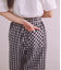 ［ACAR］Gingham Sucker チェックギャザーパンツ