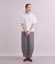 ［ACAR］Gingham Sucker チェックギャザーパンツ