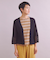 Gima Boucle Knit 透かし柄スリーブ 着流しカーディガン