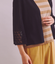 Gima Boucle Knit 透かし柄スリーブ 着流しカーディガン