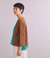 Gima Boucle Knit 透かし柄スリーブ 着流しカーディガン