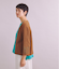 Gima Boucle Knit 透かし柄スリーブ 着流しカーディガン