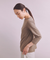 ［Elama］Organic Cotton Cross Jersey ボートネックプルオーバー