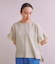 Twist Linen 袖フリルブラウス