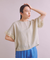 Twist Linen 袖フリルブラウス