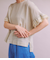 Twist Linen 袖フリルブラウス
