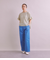 Twist Linen 袖フリルブラウス