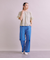 Twist Linen 袖フリルブラウス