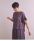 Twist Linen 袖フリルブラウス
