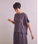 Twist Linen 袖フリルブラウス