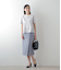 ライトグログラン ラップ風ストレートスカート