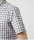 ワッシャー タータンチェック 半袖ショートボタンダウンシャツ