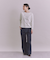 Organic Cotton Denim タックワイドパンツ