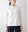 ストレッチトリコット バックファスナー7分袖Tシャツ