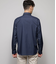 【ストレッチ】シャンブレーツイル 長袖カッタウェイカラーシャツ