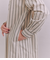 Organic Cotton Stripe ブザムシャツワンピース
