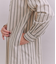 Organic Cotton Stripe ブザムシャツワンピース