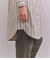 Organic Cotton Stripe ブザムシャツワンピース
